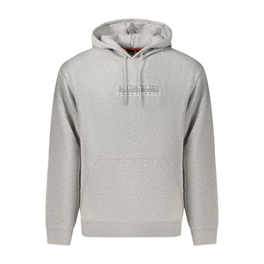 Napapijri Gray Cotton Men's Men's Sweatshirt